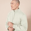 Amazon Essentials Men’s Regular Fit Long-Sleeve Quarter-Zip Pullover Fleece Sweatshirt with Mock Neck, Midweight(Off-white)