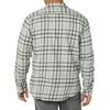 Amazon Essentials Men’s Regular-Fit Long-Sleeve Flannel Shirt, Button-Up Cotton Twill, Double Chest Pockets(Black Light Grey Plaid)