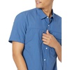 Amazon Essentials Men’s Regular-fit Short-Sleeve Moisture Wicking Hiking Shirt(Blue)