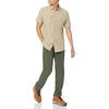 Amazon Essentials Men’s Regular-fit Short-Sleeve Moisture Wicking Hiking Shirt(Khaki Brown)