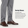 Amazon Essentials Men’s Round Toe Derby Dress Shoes(Dark Brown)