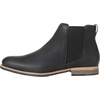 Amazon Essentials Men’s Slip On Chelsea Ankle Boot(Black Faux Leather)