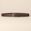 Amazon Essentials Men’s Stitched Edge Leather Belt(Brown)