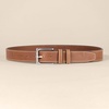 Amazon Essentials Men’s Stitched Edge Leather Belt(Tan)