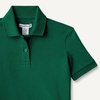 Amazon Essentials Toddlers and Baby Girls’ Cotton Spandex Polo Shirt, Breathable Stretch Pique Knit, Pack of 3(Dark Green/White/Lion and Pony)