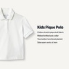 Amazon Essentials Toddlers and Baby Girls’ Cotton Spandex Polo Shirt, Breathable Stretch Pique Knit, Pack of 3(Pale Pink/Navy/White)