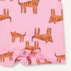 Amazon Essentials Unisex Babies’ Cotton Jersey Sleeveless and Short-Sleeve Romper Set, Pack of 2(Pink Tiger/Stripe)