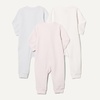 Amazon Essentials Unisex Babies’ Cotton Zip-Front Sleep and Play Footless Sleepsuit, Pack of 3(Ivory/Pale Pink/Dove Grey)