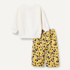 Amazon Essentials Unisex Babies’ French Terry Sweatshirt and Sweatpants Set(Cheetah Graphic/Animal)