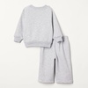 Amazon Essentials Unisex Babies’ French Terry Sweatshirt and Sweatpants Set(Light Grey Heather)
