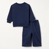 Amazon Essentials Unisex Babies’ French Terry Sweatshirt and Sweatpants Set(Navy Sports)
