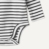Amazon Essentials Unisex Babies’ Long-Sleeve Cotton Ribbed Henley Bodysuits(Cornflower Blue/French Stripe)
