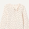 Amazon Essentials Unisex Babies’ Long-Sleeve Cotton Ribbed Henley Bodysuits(Pale Pink/Dot)
