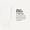 Amazon Essentials Unisex Babies’ Long-Sleeve Cotton Ribbed Henley Bodysuits(White)