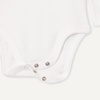 Amazon Essentials Unisex Babies’ Long-Sleeve Cotton Ribbed Henley Bodysuits(White)