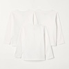 Amazon Essentials Unisex Babies’ Relaxed-Fit 100% Cotton Long-Sleeve T-Shirts(White)
