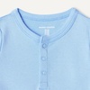 Amazon Essentials Unisex Babies’ Short Sleeve Henley Bodysuit, Pack of 2(Cornflower Blue/French Stripe)