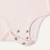 Amazon Essentials Unisex Babies’ Short-Sleeve Bodysuits(Light Heather Grey/Pink)