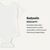 Amazon Essentials Unisex Babies’ Short-Sleeve Bodysuits(White)