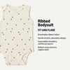 Amazon Essentials Unisex Babies’ Sleeveless Cotton Rib Bodysuits, Pack of 6(Multicolor/Honey)