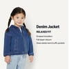 Amazon Essentials Unisex Babies’ Soft Stretch Regular-Fit Denim Jacket with Hood(Stone Medium Wash)