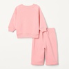 Amazon Essentials Unisex Toddlers’ Baby Long Sleeve Sweatshirt and Pant Set(Peach Party Animal)