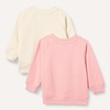 Amazon Essentials Unisex Toddlers and Babies’ French Terry Crewneck Sweatshirts(Beige/Peach Party Animals)