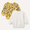 Amazon Essentials Unisex Toddlers and Babies’ French Terry Crewneck Sweatshirts(Cheetah Graphic/Animal)