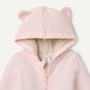 Amazon Essentials unisex-baby Sherpa Lined Full Zipper Hoodie(Pale Pink)