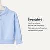 Amazon Essentials x Sofia Grainge Babies, Toddlers and Boys’ French Terry Polo Sweatshirt, Relaxed Fit(Light Blue)