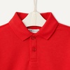 Amazon Essentials x Sofia Grainge Babies, Toddlers and Boys’ French Terry Polo Sweatshirt, Relaxed Fit(Red)
