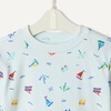 Amazon Essentials x Sofia Grainge Babies, Toddlers, and Boys’ T-Shirt and Short Play Set, Multipacks(Pale Blue Beach)