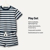 Amazon Essentials x Sofia Grainge Babies, Toddlers, and Boys’ T-Shirt and Short Play Set, Multipacks(Stripe)