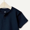 Amazon Essentials x Sofia Grainge Baby Boys’ Cotton Crewneck Short Sleeve T-Shirts with Shoulder Snap(Elephants/Navy)
