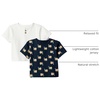 Amazon Essentials x Sofia Grainge Baby Boys’ Cotton Crewneck Short Sleeve T-Shirts with Shoulder Snap(Elephants/White)