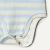 Amazon Essentials x Sofia Grainge Baby Girls’ Cotton Ruffle Sleeve Bodysuit with Embroidered Detail, Pack of 2(Light Blue/Stripe)
