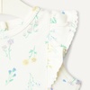 Amazon Essentials x Sofia Grainge Baby Girls’ Cotton Ruffle Sleeve Bodysuit with Embroidered Detail, Pack of 2(Light Yellow/Bouquets)