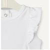 Amazon Essentials x Sofia Grainge Baby Girls’ Cotton Ruffle Sleeve Bodysuit with Embroidered Detail, Pack of 2(White/Stripe Floral)
