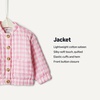 Amazon Essentials x Sofia Grainge Baby Girls’ Cotton Sateen Lightweight Printed Jacket(Pink Big Gingham)