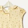 Amazon Essentials x Sofia Grainge Baby Girls’ Cotton Short Sleeve Romper with Peter Pan Collar(Ditsy Flower/Ivory)
