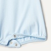 Amazon Essentials x Sofia Grainge Baby Girls’ Cotton Short Sleeve Romper with Peter Pan Collar(Light Blue/Stripe)