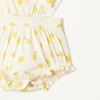 Amazon Essentials x Sofia Grainge Baby Girls’ Cotton Sleeveless Romper with Ruffles(Ivory Lemon)
