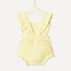 Amazon Essentials x Sofia Grainge Baby Girls’ Cotton Sleeveless Romper with Ruffles(Light Yellow)