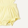 Amazon Essentials x Sofia Grainge Baby Girls’ Cotton Sleeveless Romper with Ruffles(Light Yellow)