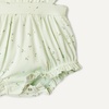 Amazon Essentials x Sofia Grainge Baby Girls’ Cotton Sleeveless Romper with Ruffles(Pale Mint Green Ditsy Floral)