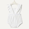 Amazon Essentials x Sofia Grainge Baby Girls’ Cotton Sleeveless Romper with Ruffles(White)