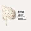 Amazon Essentials x Sofia Grainge Baby Girls’ Eyelet Bonnet Hat(Ivory Pink Little Strawberries)