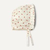 Amazon Essentials x Sofia Grainge Baby Girls’ Eyelet Bonnet Hat(Ivory Pink Little Strawberries)