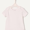 Amazon Essentials x Sofia Grainge Baby Girls’ Short Sleeve Crewneck Bodysuit, Pack of 3(Ivory/Pink/Terracotta)