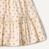 Amazon Essentials x Sofia Grainge Baby Girls’ Tiered Flounce Dress, Soft Cotton Sateen, Ruffle Sleeves with Lace Trim(Bright Pink Little Strawberries)
